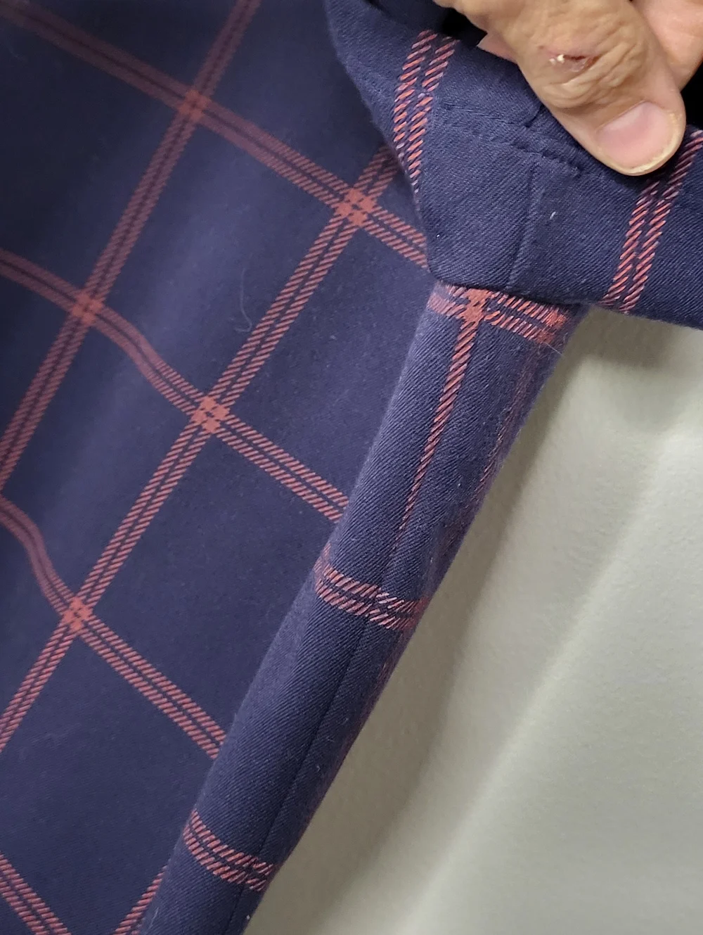 J.Crew Pocket Shift Dress Size 6 Blue Red Windowpane Plaid Preppy Nautical